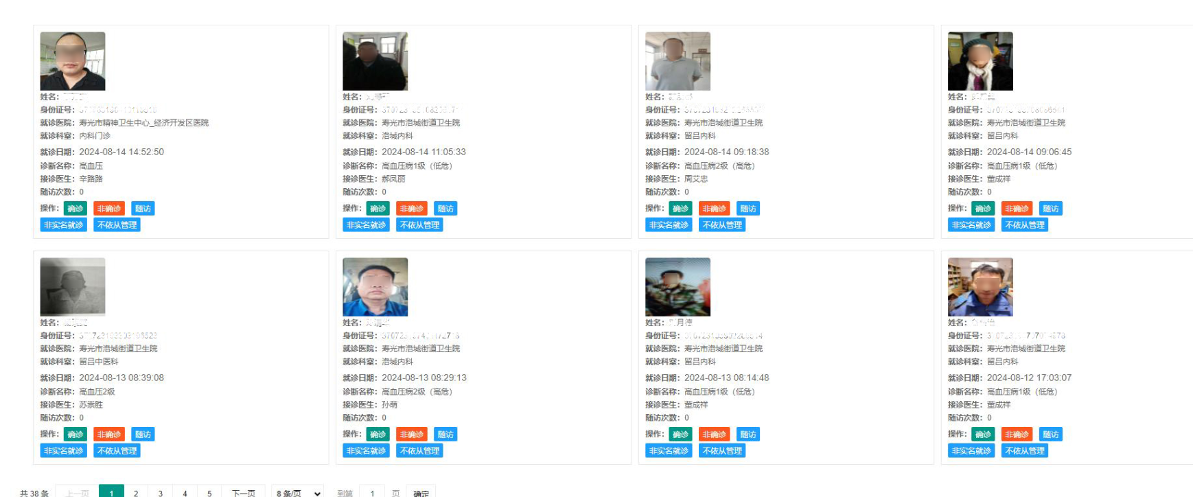 智慧健康地圖全部推送到對應的網格家庭醫生